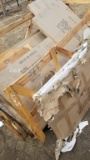 CRATE WITH/ MARBLE/STONE  VARIOUS SIZE MARBLE TOPS