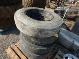 (4) 10R22.5 TIRES / WHEELS