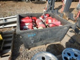 CRATE WITH FIRE EXTINGUISHERS