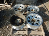 (4) 18 X 8 ALUMINUM WHEELS