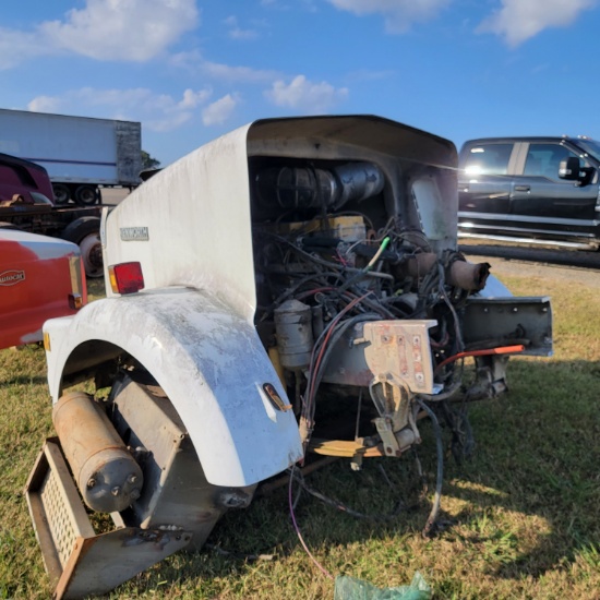 KENWORTH FRONT CUTOFF,  CAT DIESEL ENGINE W/ TURBO, AXLE, NO TIRES