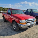 2000 FORD RANGER PICKUP, 121,722+ mi,  4 CYLINDER GAS, 5 SPEED, PS, AC, *HA