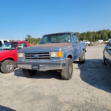 1989 FORD F150 PICKUP,  V8 GAS, AUTO, 4X4, PS,AC, * DOES NOT RUN* S# 07202,