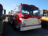 1985 MACK CF611FC FIRE TRUCK, 110,555+ mi,  PIERCE BODY, DIESEL, AUTOMATYIC