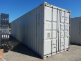 40' CONTAINER,  STEEL, 4 DOORS,