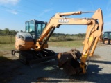 2016 CASE CX55B MINI EXCAVATOR, 2,619 hours  CAB,AC, RUBBER TRACKS, AUX HYD