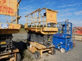 1996 GROVE SM3146E SCISSOR MANLIFT,  BATTERY POWERED,  24 VOLT, 25' PLATFOR