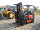 TOYOTA 5FGC25 FORKLIFT, 8,168+ hrs,  4500-LB CAPACITY, PROPANE OR GAS, OROP