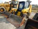 GEHL RUBBER TIRE SKID STEER LOADER, 4,895 hrs,  DUETZ DIESEL, CAB, AC, S# G