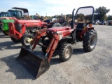 CASE I.H. 255 WHEEL TRACTOR, shows 1,309+ hrs,  4 X 4, 24-HP DIESEL, 3-PT,