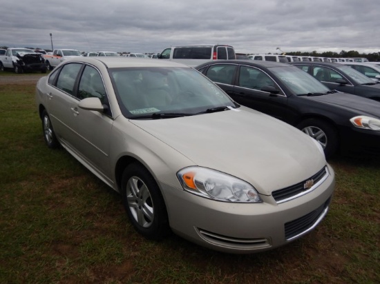 2011 CHEVROLET IMPALA SEDAN, 107k+ mi,  V6 GAS, AUTO, PS, AC, S# 2G1WF5EK1B