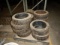 LOT OF TIRES,  SOLID, 22 X 7 X 16, & MISCELLANEOUS <P><B>(AGE IS UNKNOWN)</