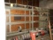 (3) SECTIONS OF METAL SHELVES WITH SOLID TIRES  (10 X  3 X 6, 16 X 6 X 105,