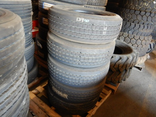(5) 245/70R19.5 TIRES