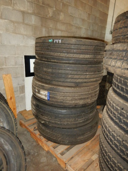 (5) 315/80R22.5 TIRES