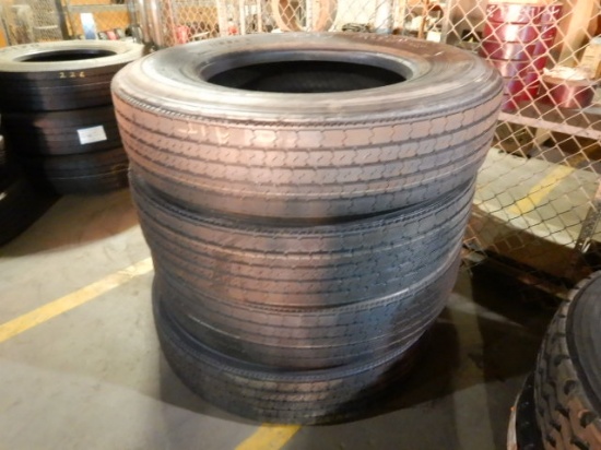 (4) 11R24.5 TIRES