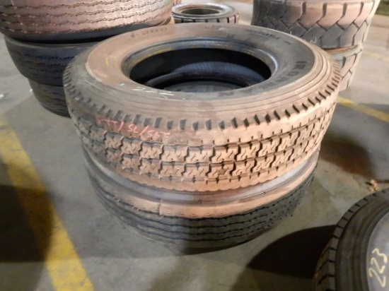 (2) 295/75R22.5 TIRES