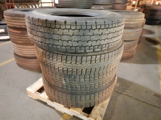 (4) 11R22.5 TIRES