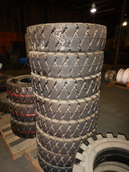 (8) 7.50 - 16/5.5 SOLID TIRES