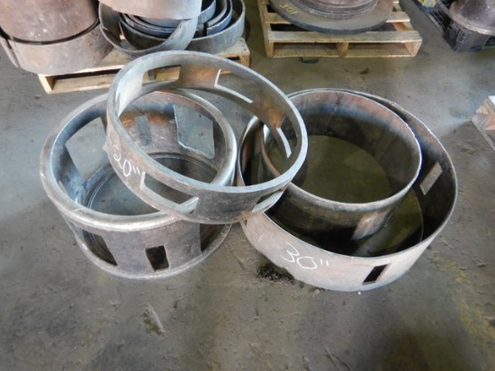 (2) 20" PRESS CAGES,  (1) 30" & (1) MISCELLANEOUS