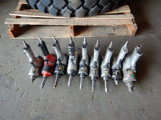 PNEUMATIC IMPACT WRENCHES  {(8) 1/4", (1) 1/2"}