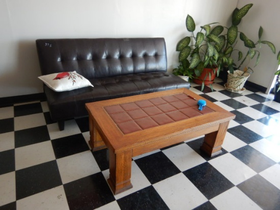 DESK, CHAIR, STOOLS, COUCH TABLES, WICKER CHAIRS  & MISCELLANEOUS