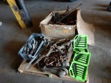 (2) PALLETS WITH TOOLS, AIR TOOLS, CLAMPS, HAMMERS,  & MISCELLANEOUS