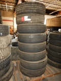 (8) 275/70R22.5 TIRES