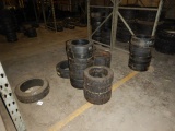 LOT OF TIRES,  SOLID, 18 X 8X 12-1/8, & MISCELLANEOUS