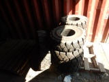 (8) 23 X 9 - 10 & (1) 7.00 - 12, & (1) 8.25 - 15 SOLID TIRES