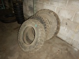 (3) FORKLIFT TIRES,  700L X 15 & MISCELLANEOUS