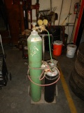 TORCH CART WITH BOTTLE AND TORCH HOSE
