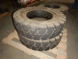 (2) 9.00 - 20/7.0 SOLID TIRES