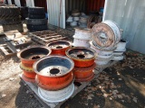 (20) 7.00T-20 FORKLIFT WHEELS,  8-LUG