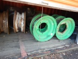 LOT WITH FORKLIFT AND EQUIPMENT WHEELS