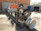 (6) BASKETS OF TRUCK AND EQUIPMENT WHEELS