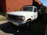 1996 FORD F-350 FLATBED TRUCK,
