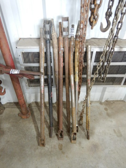 LOT WITH LOAD BINDER PRY BARS