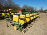 JOHN DEERE 7300 PLANTER,  8 ROW, ROW CLEANERS, ROW HUGGERS, HOPPER EXTENSIO