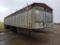 1966 HOBBS 34' FLAT BOTTOM GRAIN TRIALER  ROLL TARP, TANDEM AXLE, SPRING RI