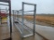 SHOPBUILT HEAVY DUTY CATTLE CROWDING/LOADING ALLY W/SLIDE GATE,  15' X 36