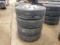 (4) ORIGINAL LOW PRO R22.5 TIRES ON  HUB PILOTS