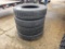 (4) ORIGINAL 11R24.5 LUG TIRES