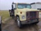 1985 INTERNATIONAL S1700 FLATBED TRUCK,  8' STEEL BED, DETROIT ENGINE, MANU