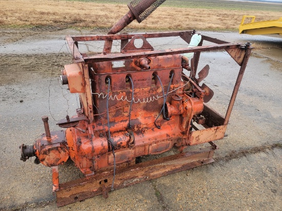 ANTIQUE 4 CYLINDER CASE GAS POWERED POWER UNIT