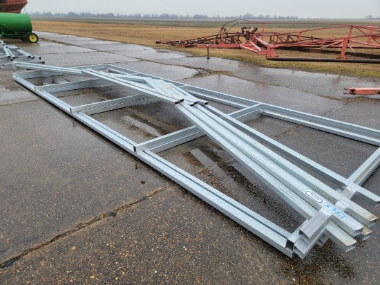 PORTABLE BUILDING FRAME  27X24X8 GALVANIZED FRAME