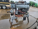 DUETZ 6 CYLINDER POWER UNIT ON STAND WITH CLUTCH NA S# 20186
