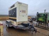 KOHLER 100 KW GENERATOR 1344+/-HOURS  TRAILER MOUNTED WITH FUEL TANK, JOHN