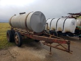 1000 GALLON WATER TANK  TRAILER MOUNTED