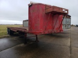 35' FLATBED TRAILER  TANDEM AXLE, 10.20 DAYTONS, DUAL WHEEL S# 368T, NO TIT